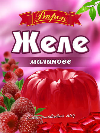 

Желе малиновое на желатине 40 г ТМ "Впрок"