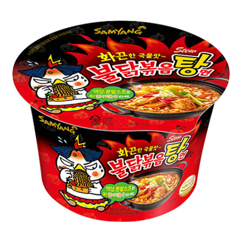 

Суп Рамен со вкусом тушеной курицы, острый, 120 г, ТМ Samyang, Южная Корея