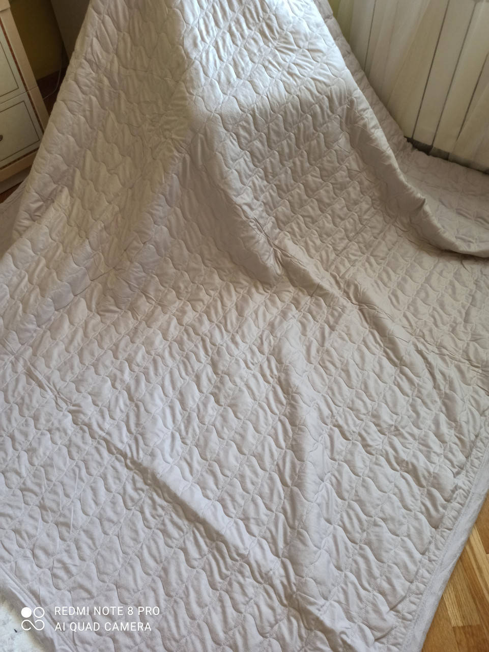 

Покрывало стеганые евро 200 * 230 м.светло серое, Серый