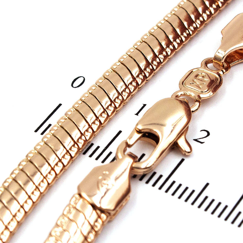 

Цепочка позолота "снейк" 0,5/45 см (Медицинское золото)