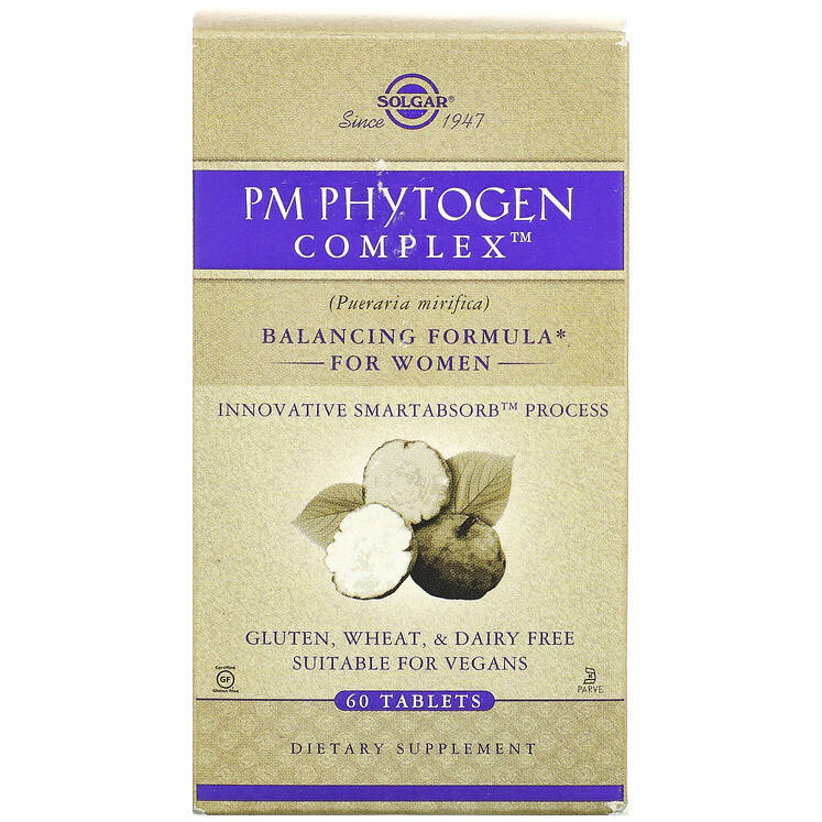 

Поддержка при менопаузе SOLGAR "PM PhytoGen Complex" (60 таблеток)