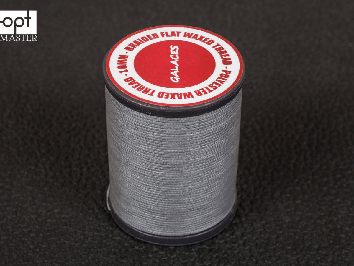 

Galaces 1.00мм светло-серый (S039) плоский шнур вощёный по коже