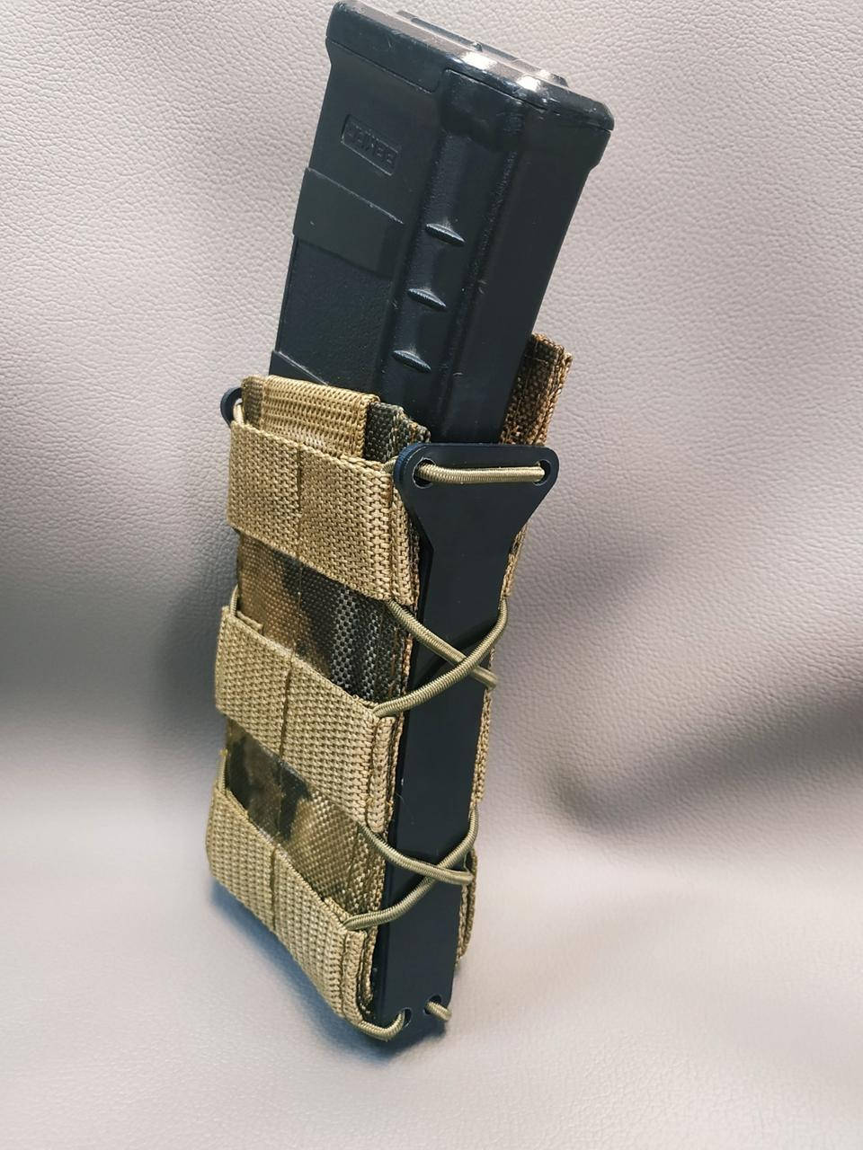 

Подсумок для АК с пластиковыми боковинами. Cordura 1100D. Мультикам., Черный