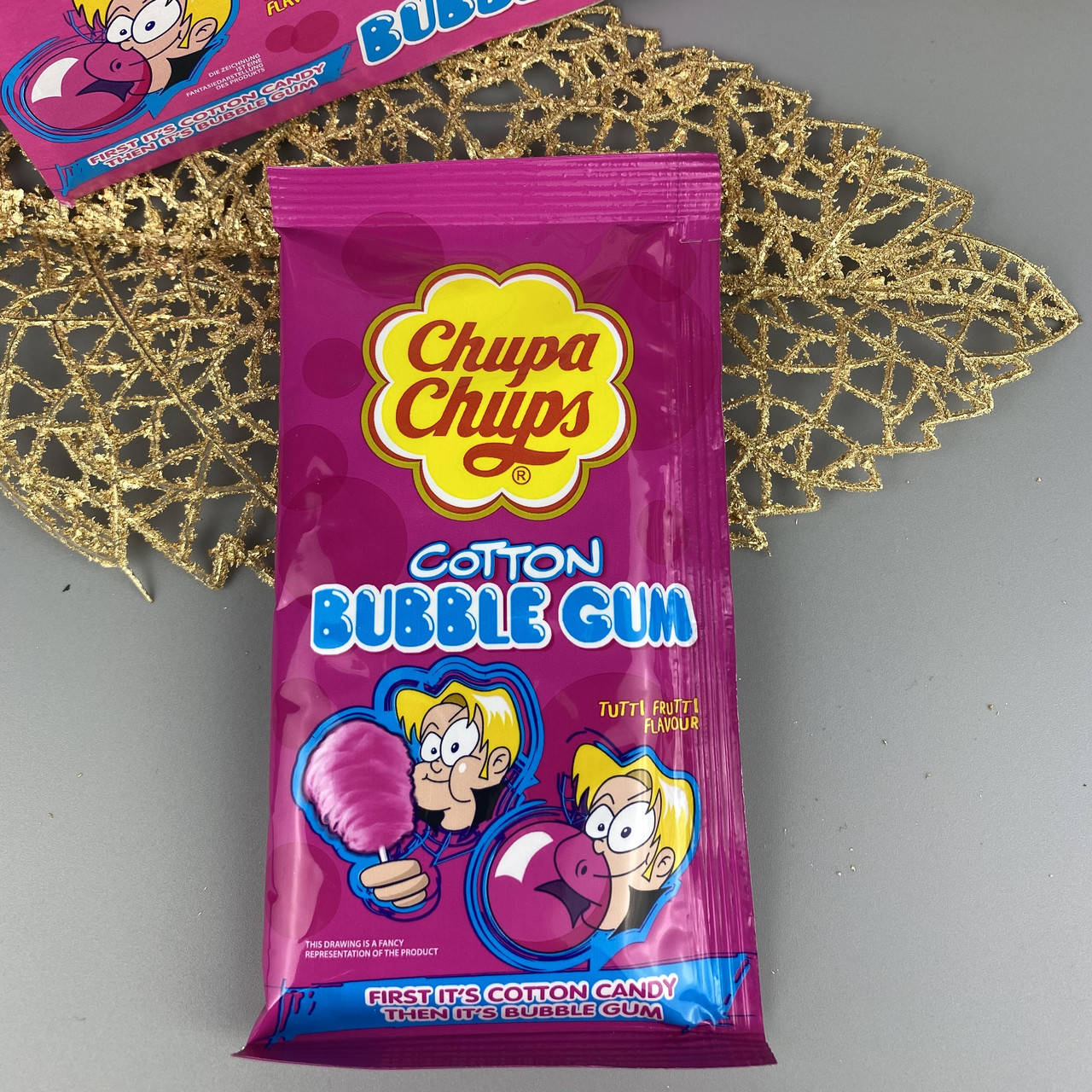 

Жвачка в виде сладкой ваты со вкусом бабл гам Хлопок Chupa Chups Cotton Bubble Gum 11г