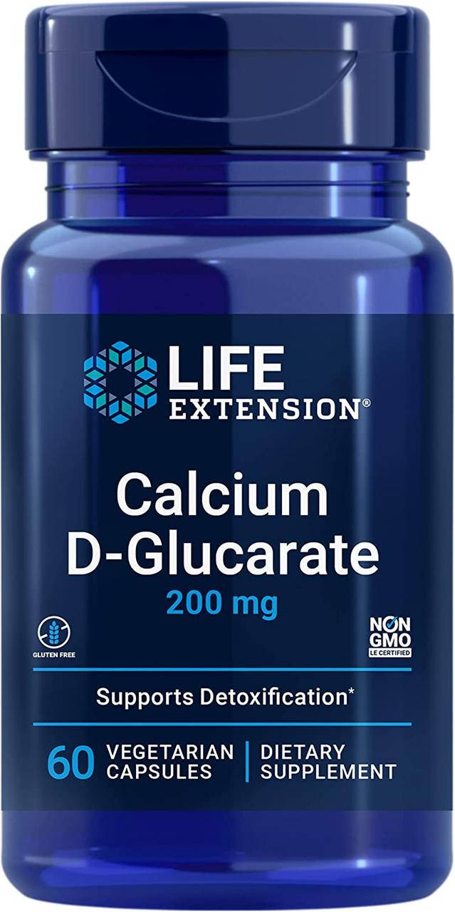 

Life Extension Calcium D-Glucarate / Кальций Д-глюкарат 200 мг 60 капсул