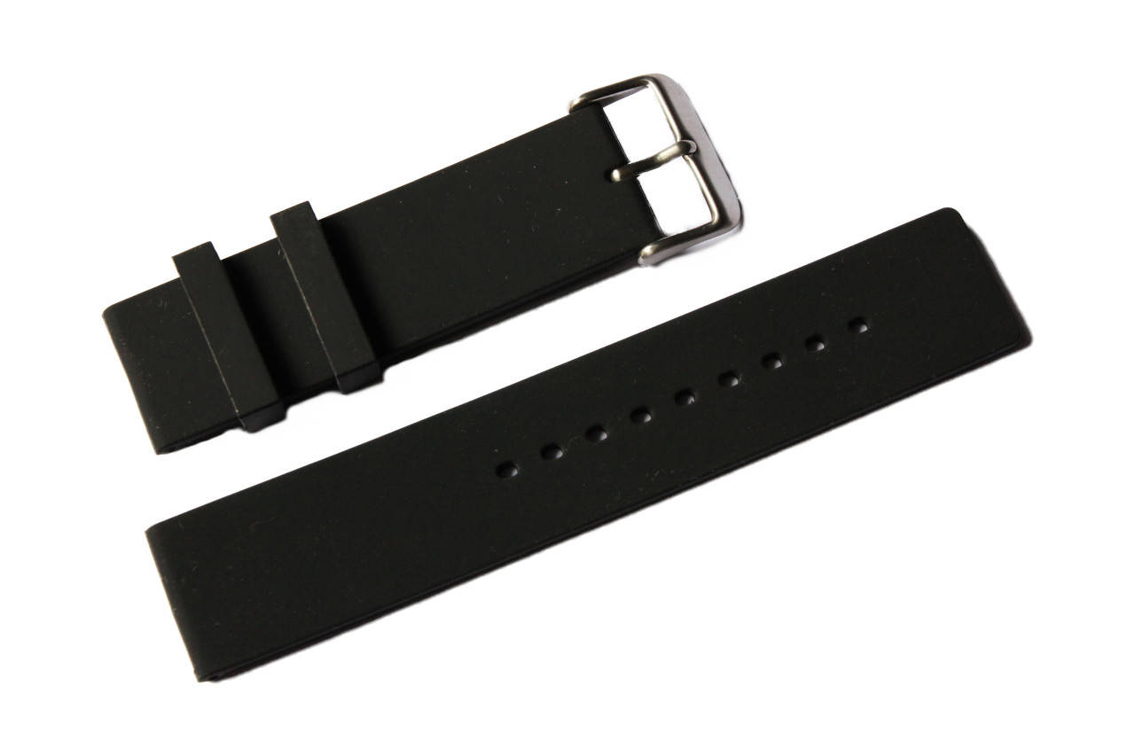 

Каучуковый ремешок для часов K2400BL-01 24 мм | Черный