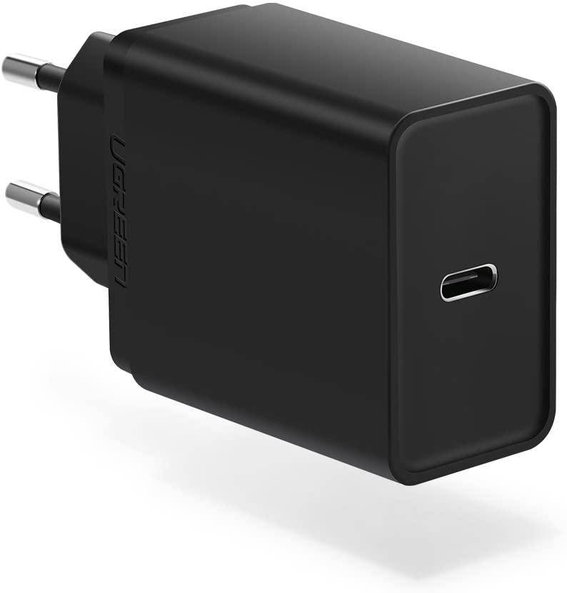 

Зарядное устройство Ugreen USB Type-C PD 2.0 QC 3.0 30W Black (CD127), Черный