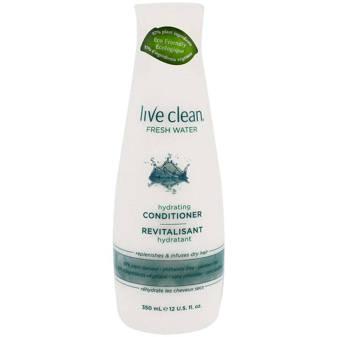 

Live Clean, Увлажняющий кондиционер, свежая вода, 12 жидк. унц. (350 мл), официальный сайт, LCN-32003