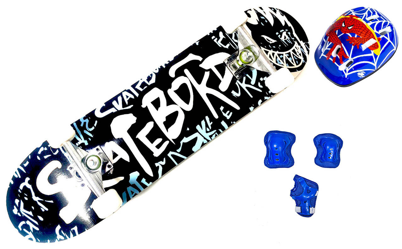 

Скейтборд деревянный Scale Sports Skateboard + Шлем + Защита