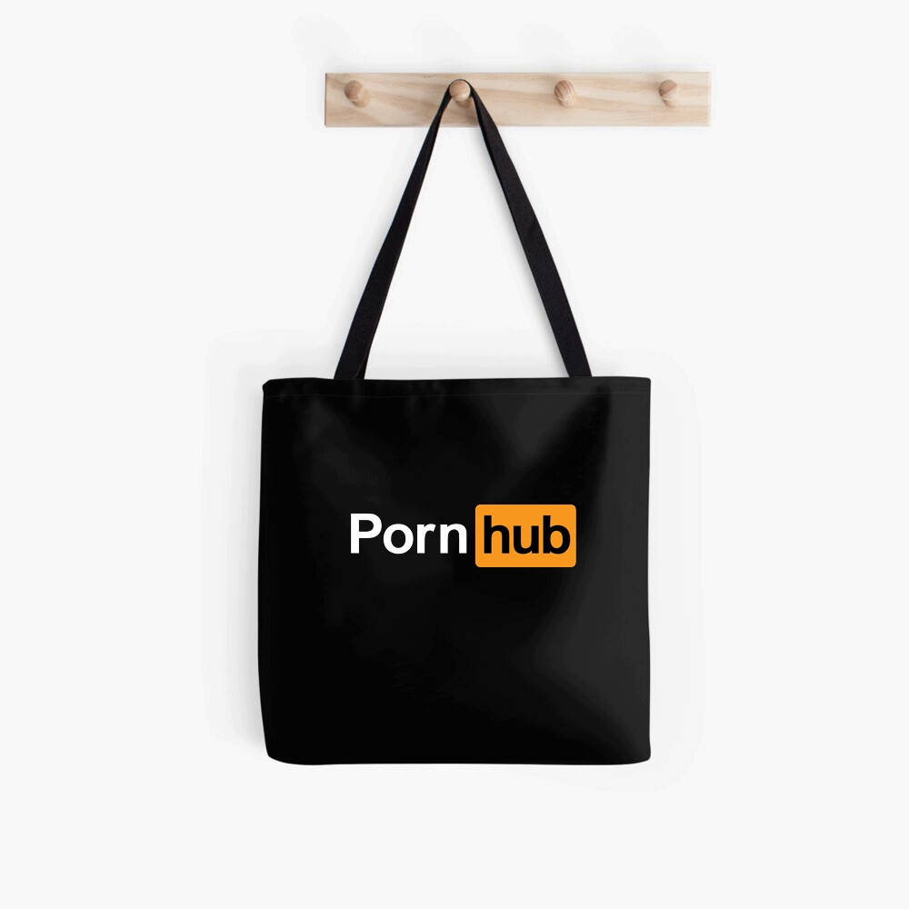 

Эко сумка шоппер Pornhub Logo унисекс сумки Порнхаб, Черный