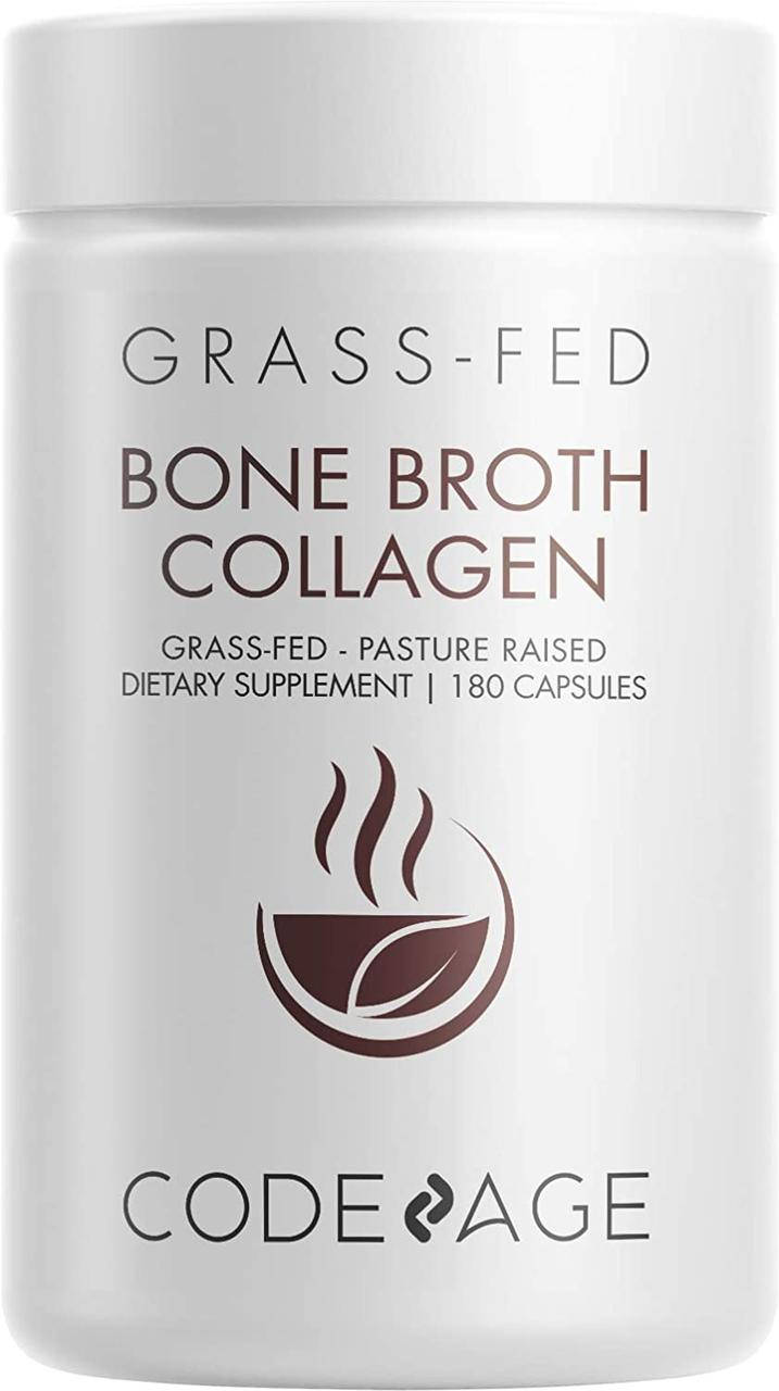 

CodeAge Organic Bone Broth Collagen / Коллаген из костного бульона органик 180 капсул