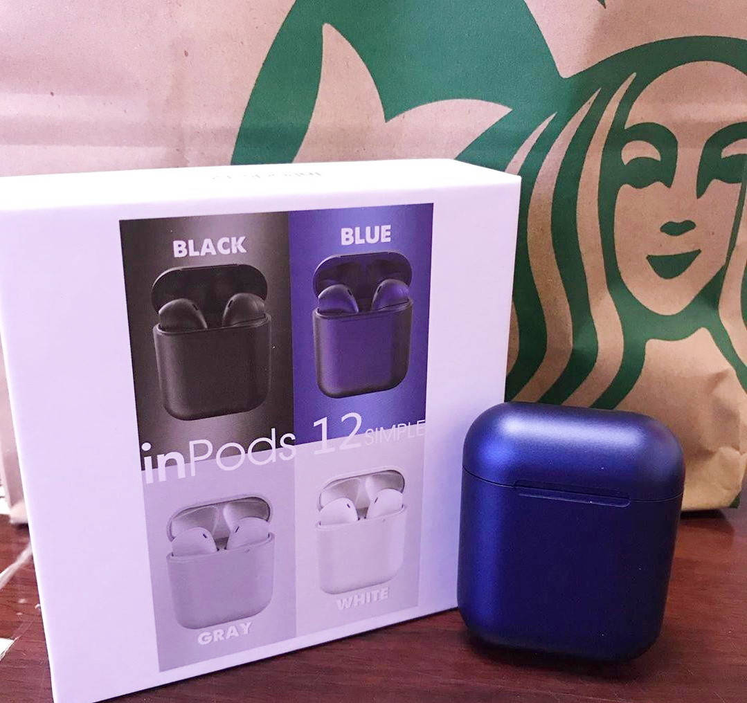 

Зарядный бокс HBQ, Кейс для наушников InPods 12, i12 Dark Blue