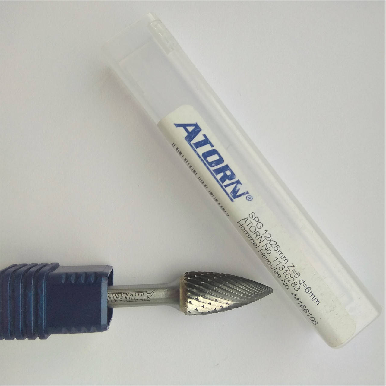 

Борфреза ATORN стрельчатой формы 12х25mm z=6, d=6mm