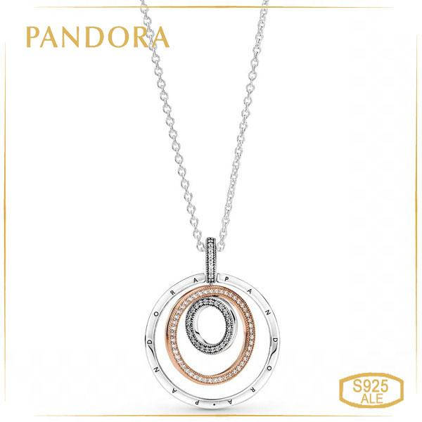 

Пандора Колье Pandora Кольца в двух тонах 389483C01