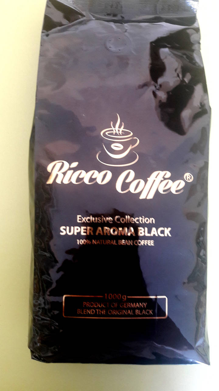 

Кофе Ricco Coffee Super Aroma Black 1 кг зерновой