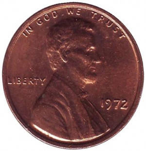 

Линкольн. Монета 1 цент. 1961,72,77,79 год , США(Д)