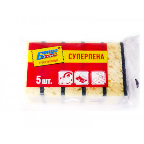 

Губки кухонные Бонус Суперпина 5 шт