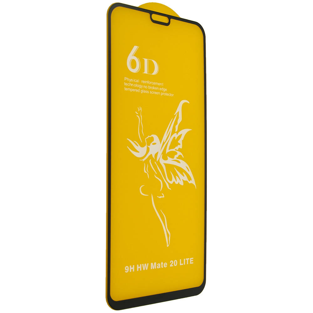 

Стекло 6D Huawei Mate 20 Lite черное - защитное, premium, Черный