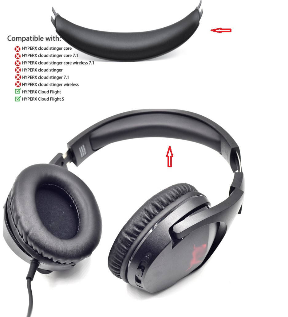

Накладка амбушюры HyperX Cloud Flight Flight S HX-HSCF-BK HX-HSCFS-SG