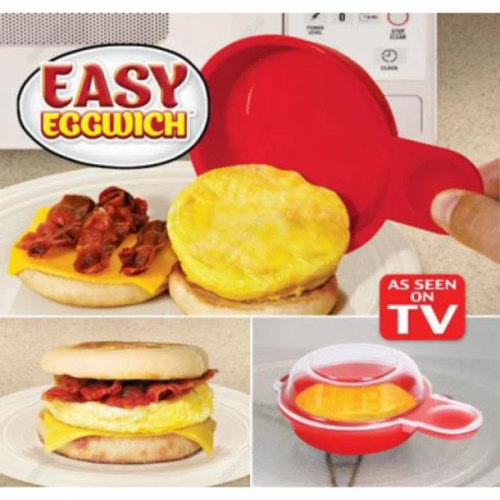 

Форма для приготовления яиц в микроволновке Easy Eggwich. Воздушная яичница