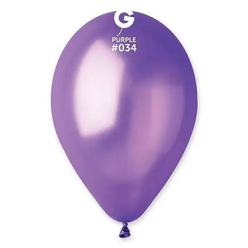 

Латексный воздушный шар 10’’ (25см) PURPLE МЕТАЛЛИК (#034) GEMAR, Фиолетовый