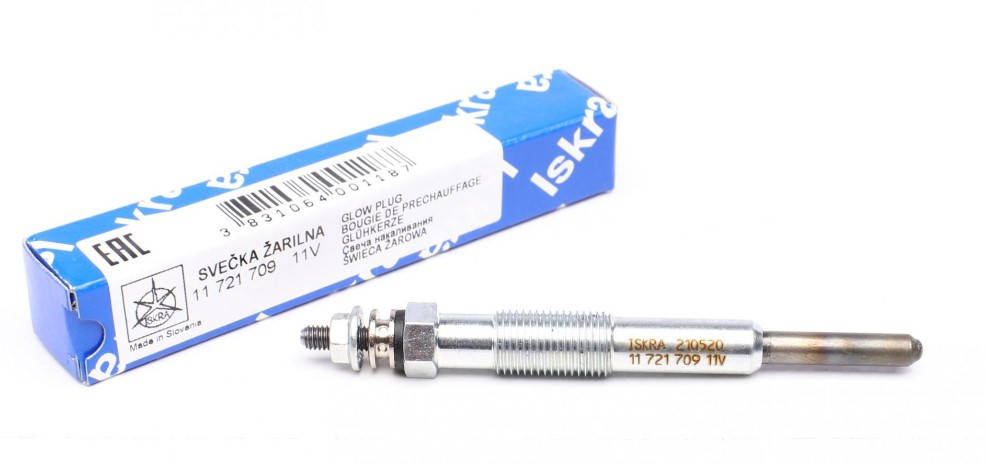 

Свеча накала Rеnault Kango I 1.9D 96- Iskra Словения 11721709