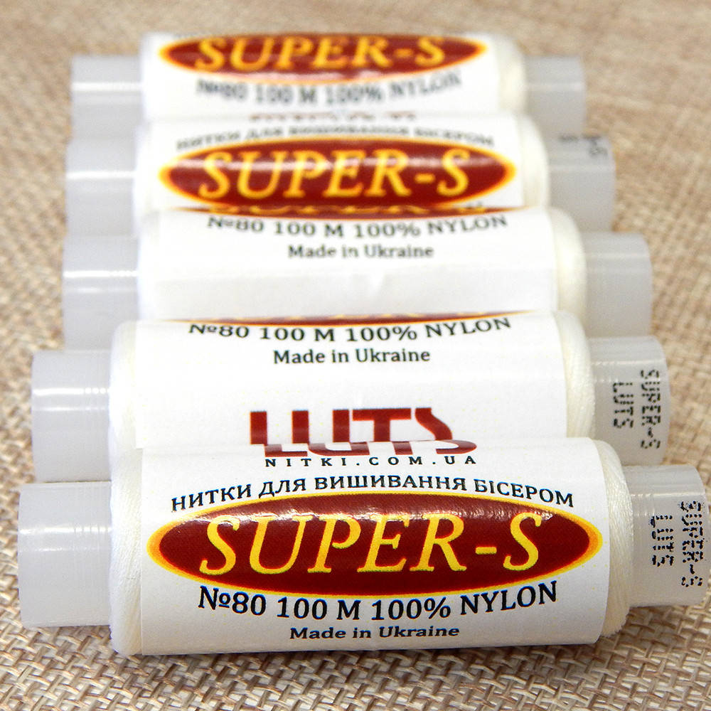 

Нитки бисерные Super-S №80, 100 м (Украина)