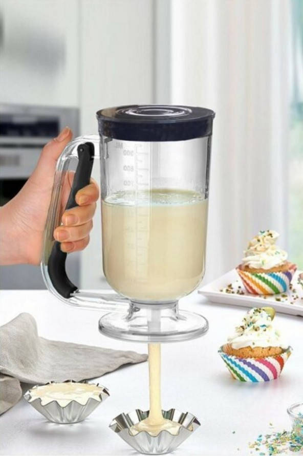 

Кулинарный Диспенсер Дозатор для жидкого теста Блинов Кексов Черный