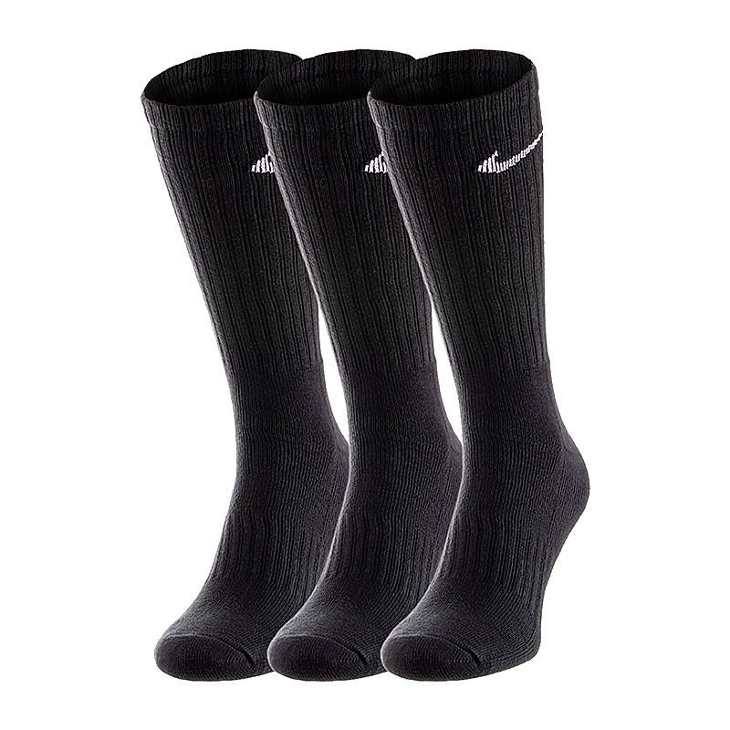 

Шкарпетки Nike 3Ppk Value Cotton Оригінал 42-46, Черный