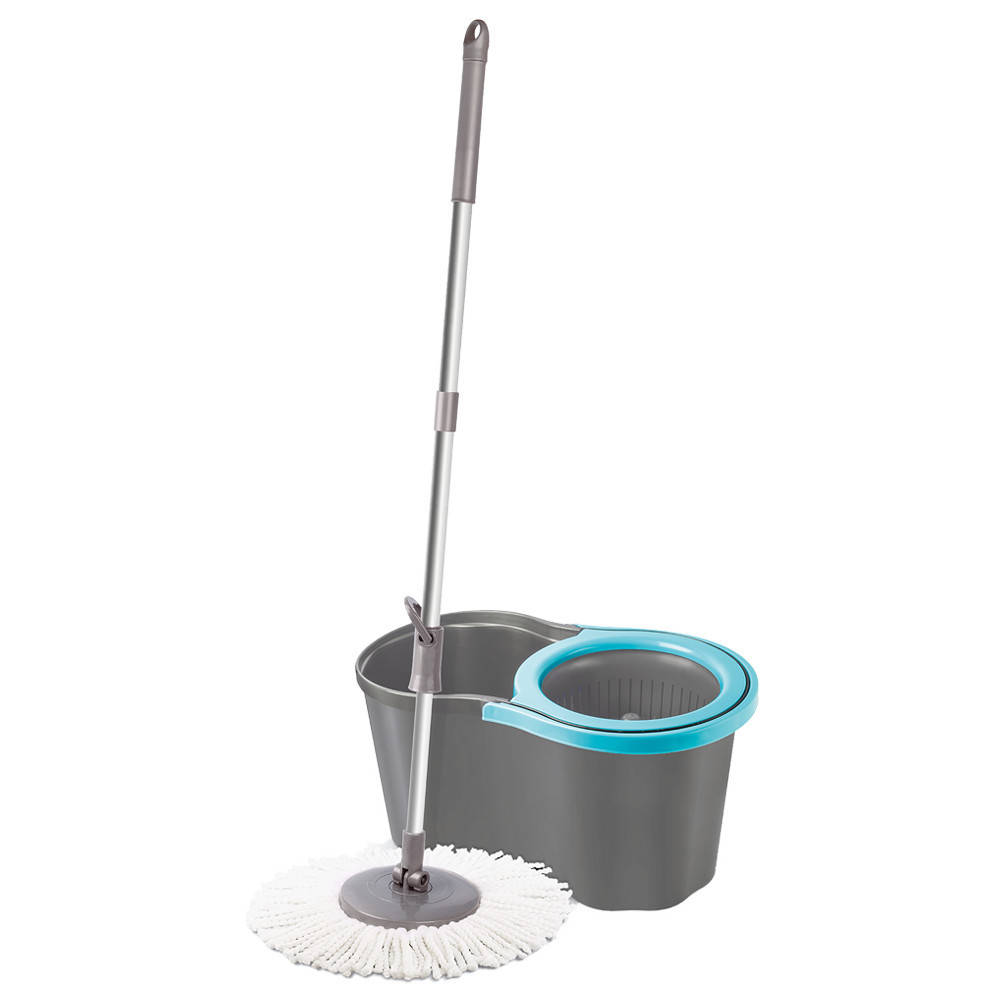 

Набор для уборки Planet Spin Mop Joy 16 л серый - синий