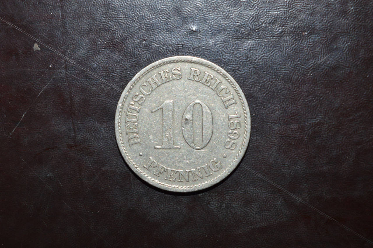 

Германия 10 пфенингов 1898 год А