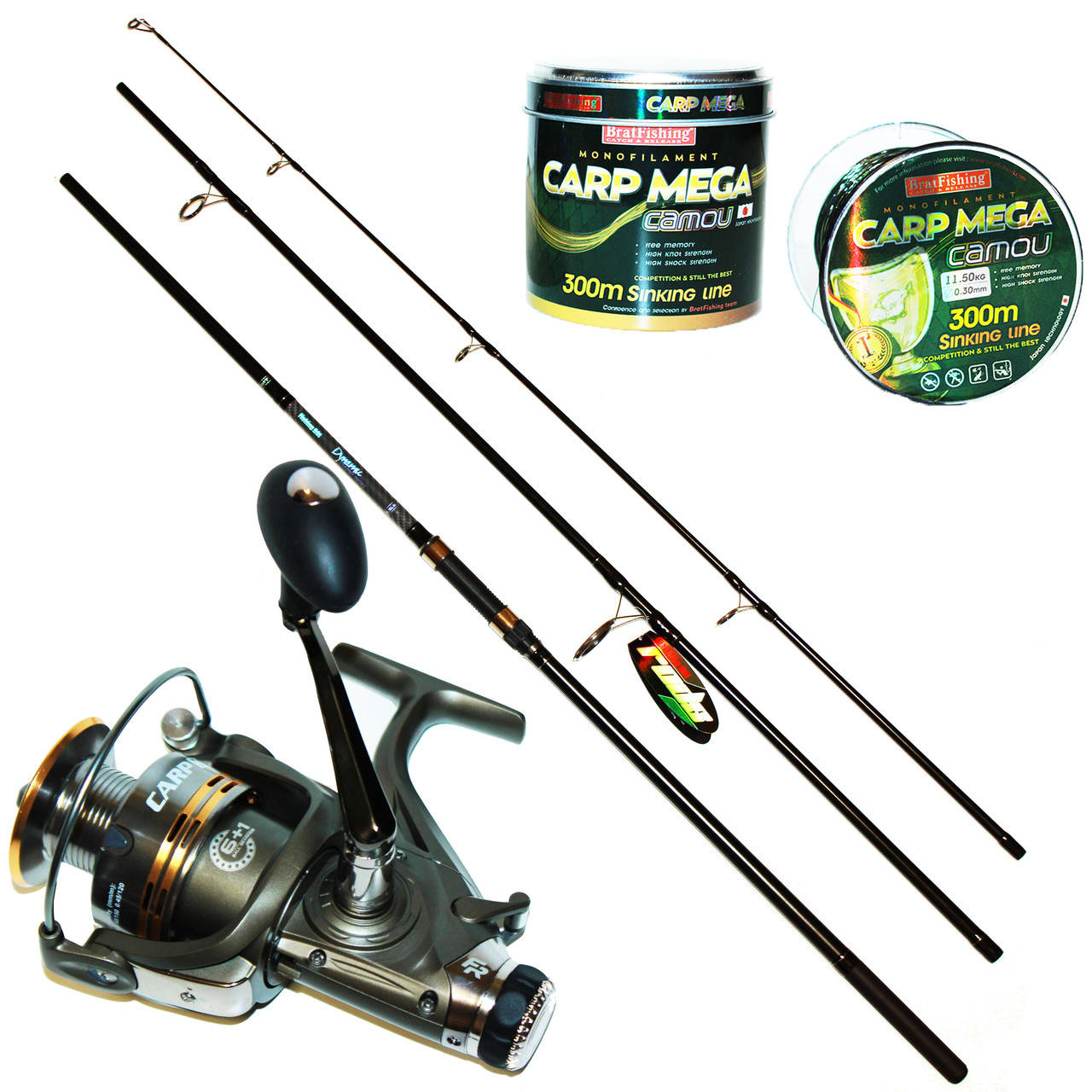 

Набор на карпа Fishing ROI Dynamic "Элит" (удилище 3.6 м.), Черный