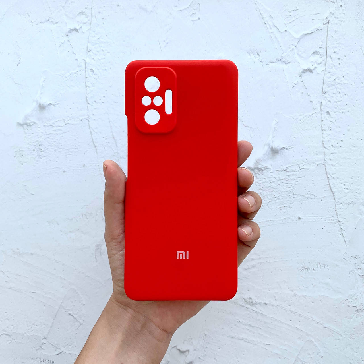 

Чехол на Xiaomi Redmi Note 10 Pro Full Silicone Case красный силиконовый (сяоми редми нот 10 про ксяоми ноут)