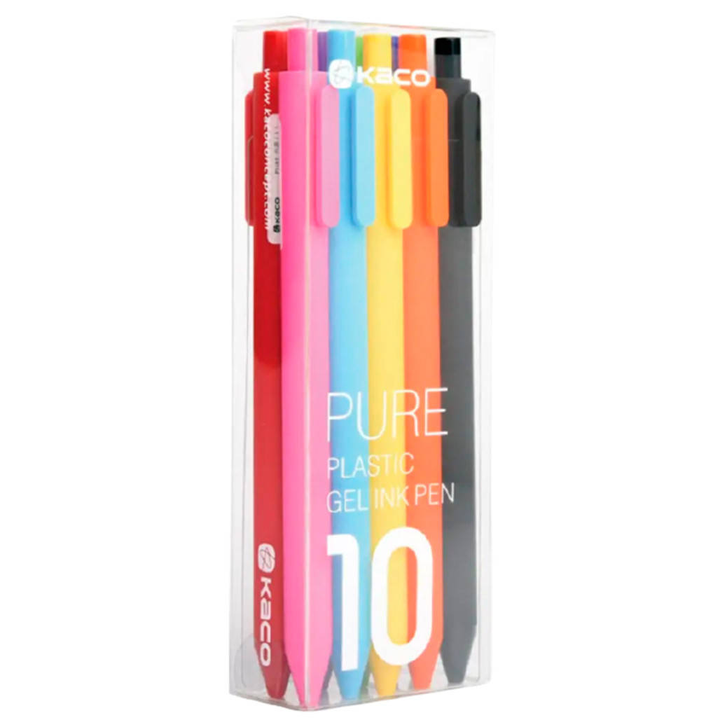 

Набор гелевых ручек Xiaomi KacoGreen Pure Plastic Gel Ink Pen Color (10 шт) [59838]