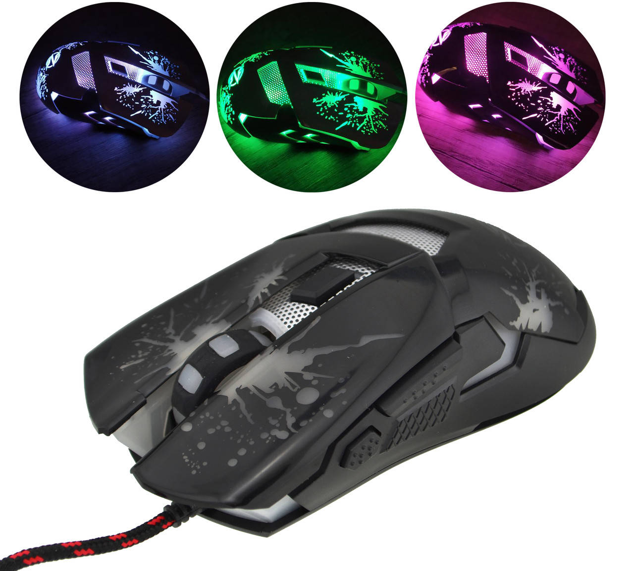 

Игровая компьютерная мышь с подсветкой Zornwee Z42 Black (90162), Черный