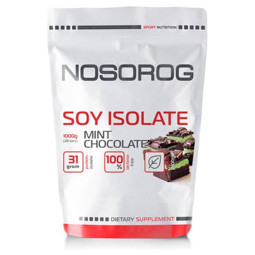 

Протеин соевый изолят Носорог / Nosorog Nutrition Soy Isolate Protein 1 kg шоколад мята