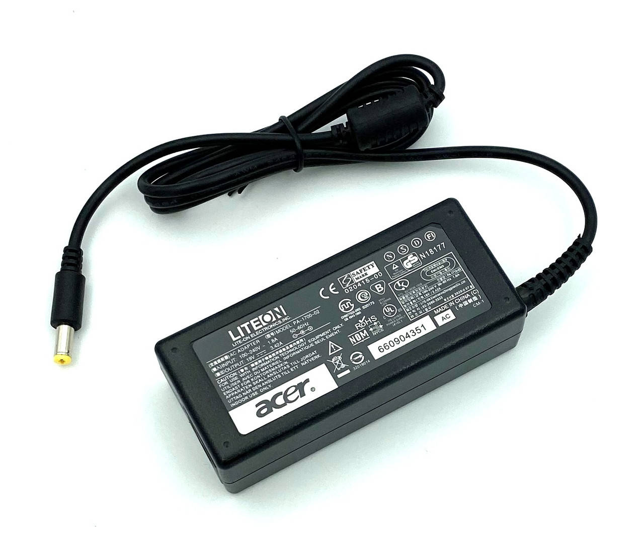 

Блок питания для ноутбука Acer 19V 3.42A 65W 5.5x1.7 mm