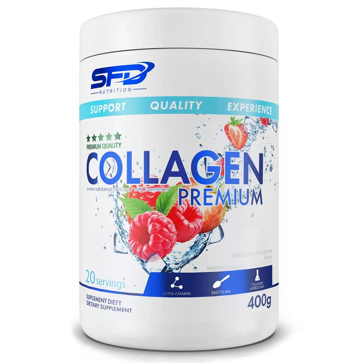 

Комплекс для суставов Гидролизованный Коллаген Collagen Premium SFD nutrition 400g Малиновый вкус