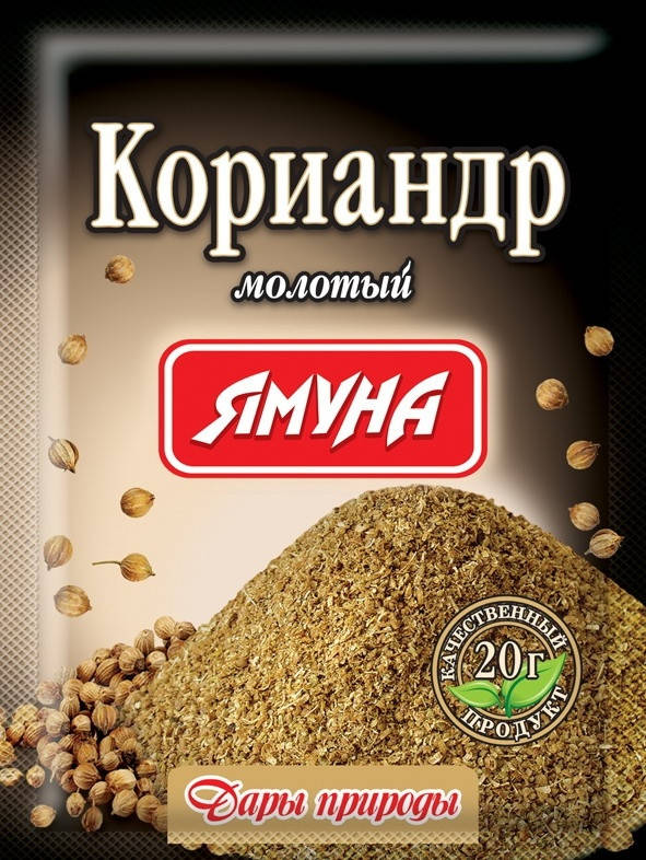 

Кориандр молотый, 20г. Ямуна, Аюрведа Здесь