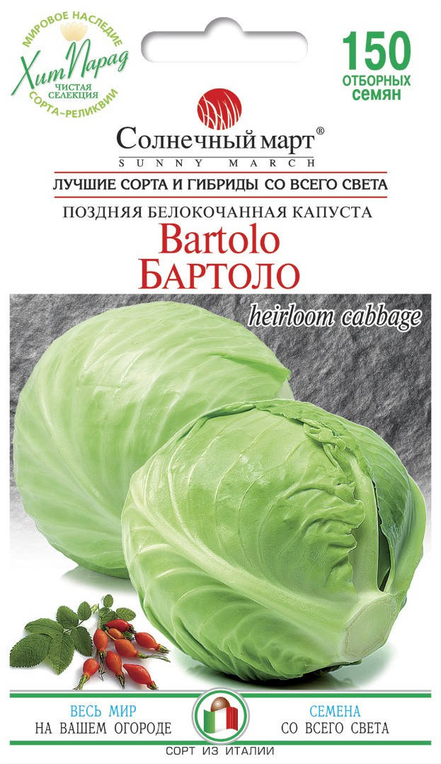 

Капуста Бартоло, 150шт.