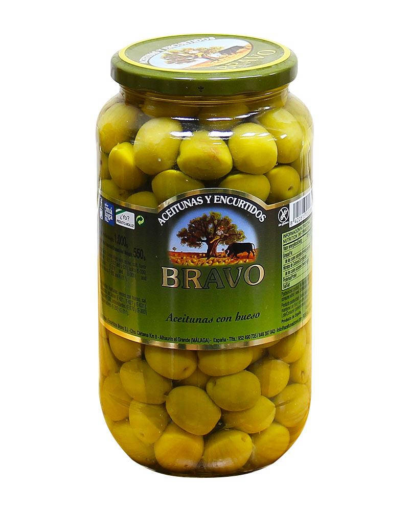 

Оливки с косточкой Bravo, 1000 г