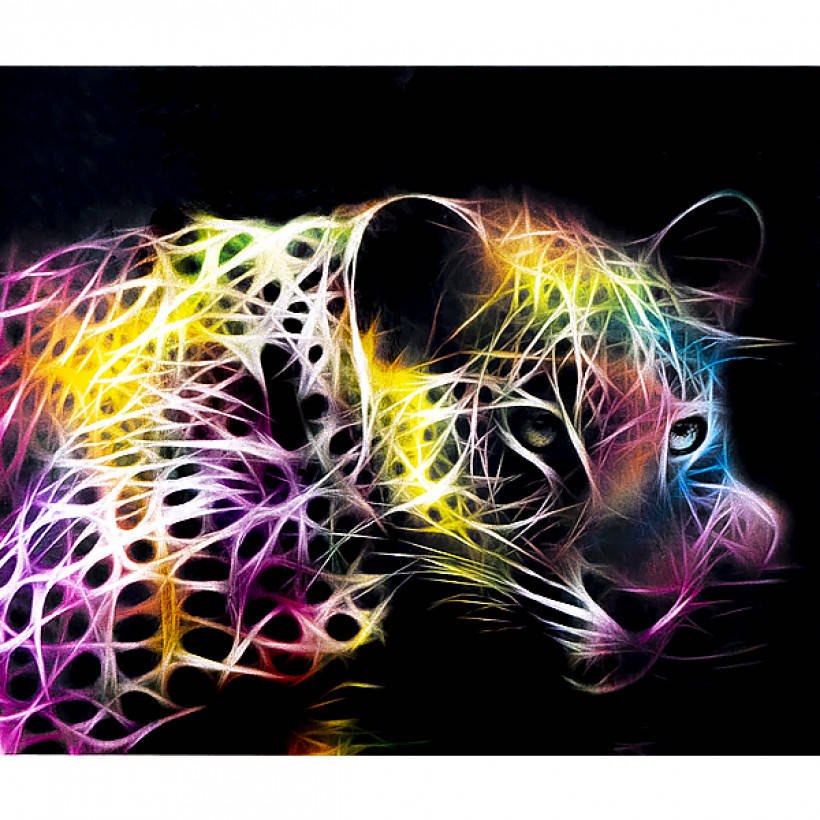 

Алмазная мозаика 30х40 см DIY Флуоресцентная пума (SM 71107)