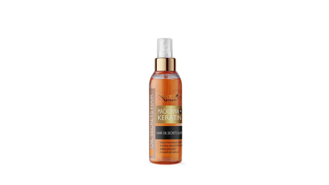 

Масло для волос с макадамией и кератином Macadamia & Keratin Hair Oil Secrets Elixir от Arsy Cosmetics 150 мл