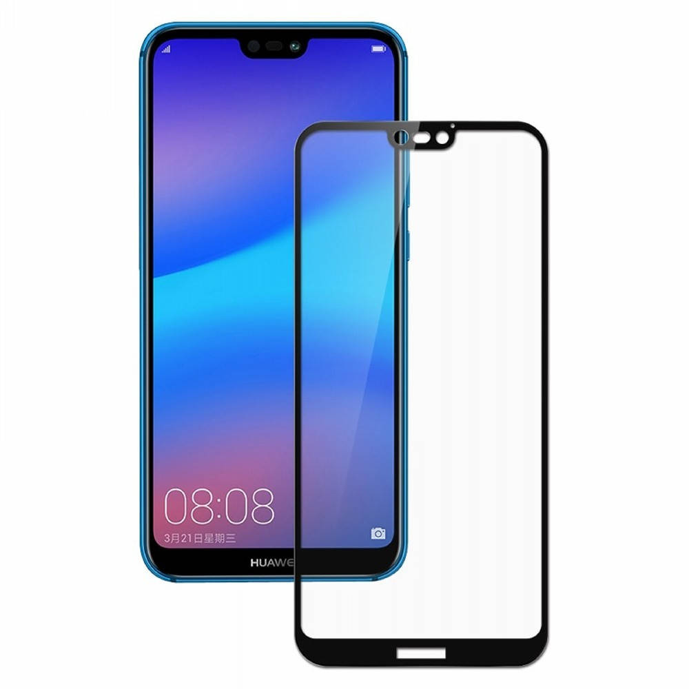 

5D стекло Huawei P20 Lite (Защитное Full Glue) (Хуавей П20 Р20 Лайт Лите), Черный