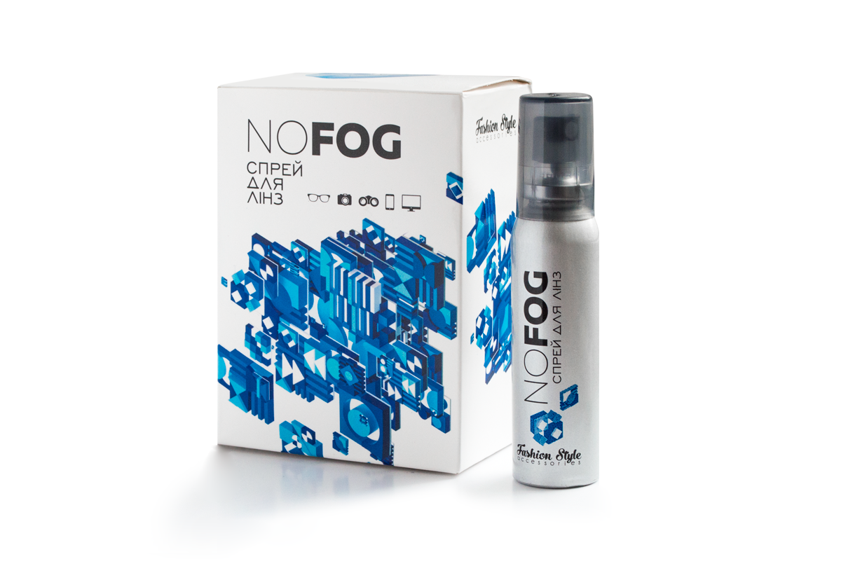 

Спрей против запотевания NO FOG (антифог). Для очков, оптики, линз, экранов. 1 шт. - 30 мл.