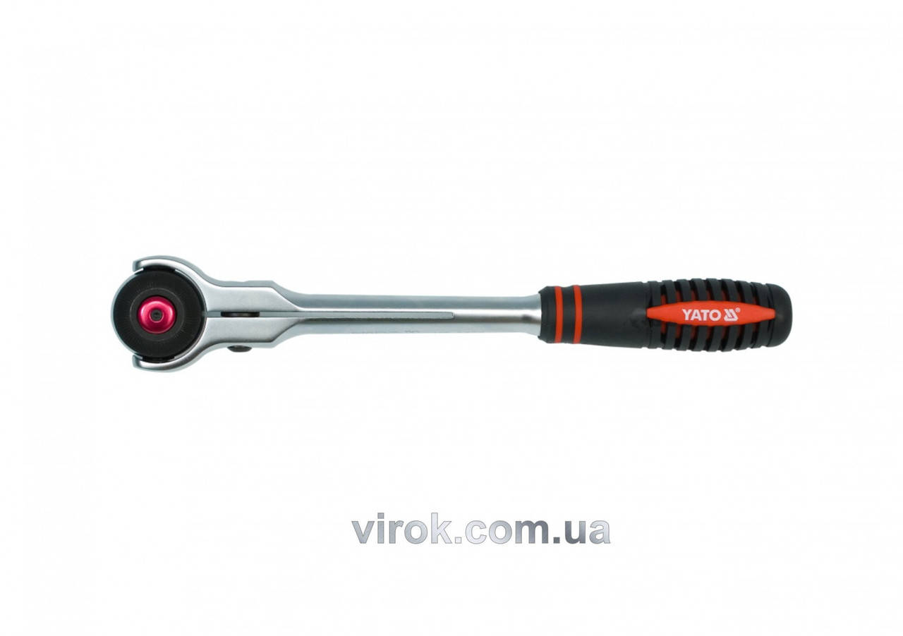 

Трещотка 1/2" с вращающейся головкой YATO 280 мм 72 зубца YT-0722