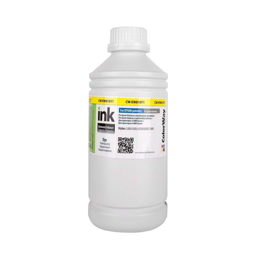 

Чернила ColorWay Epson L-800/810/850 1л Yellow EW810Y (CW-EW810Y1)