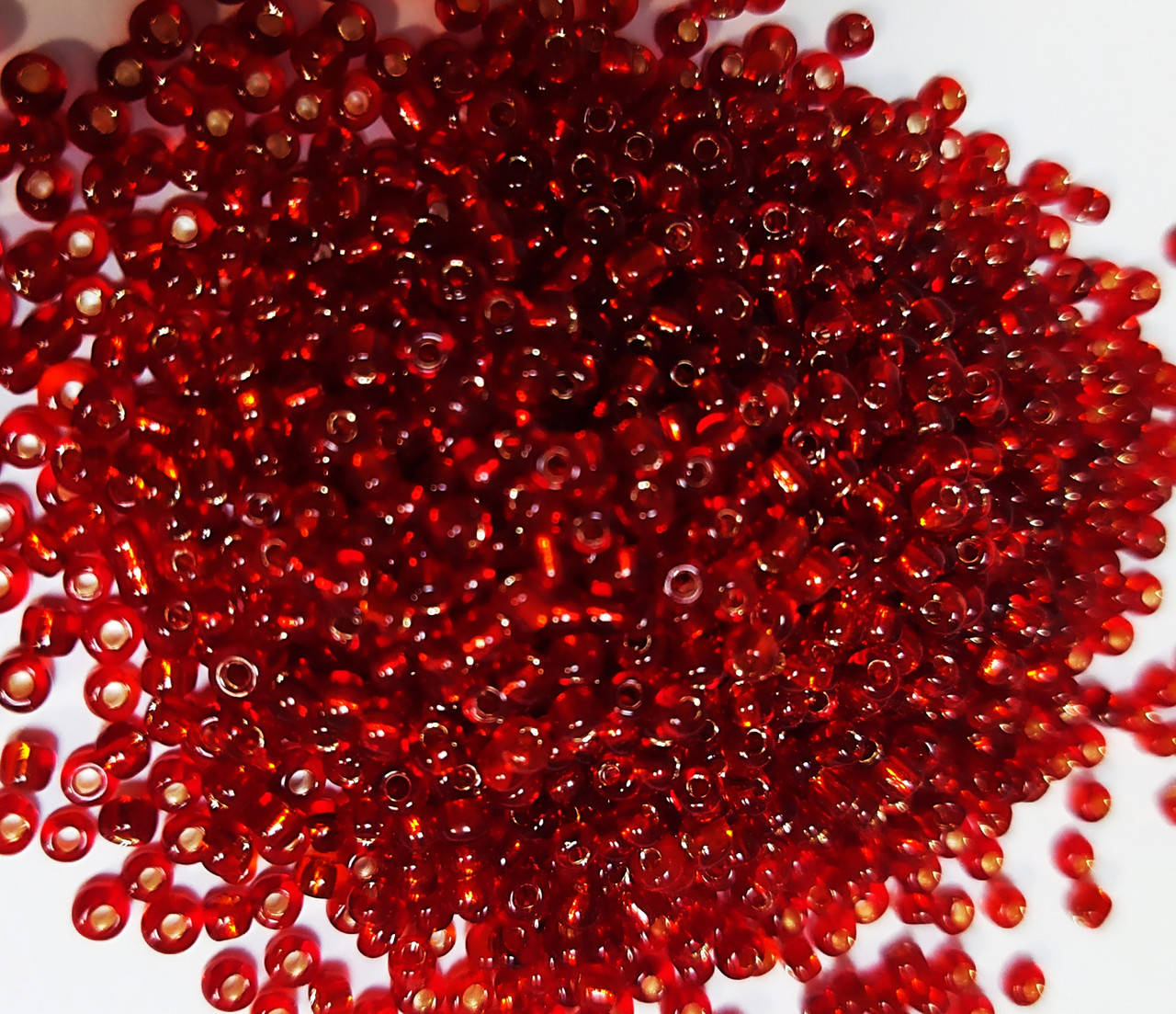 

Бисер мелкий Китай 50 грамм, цвет красный