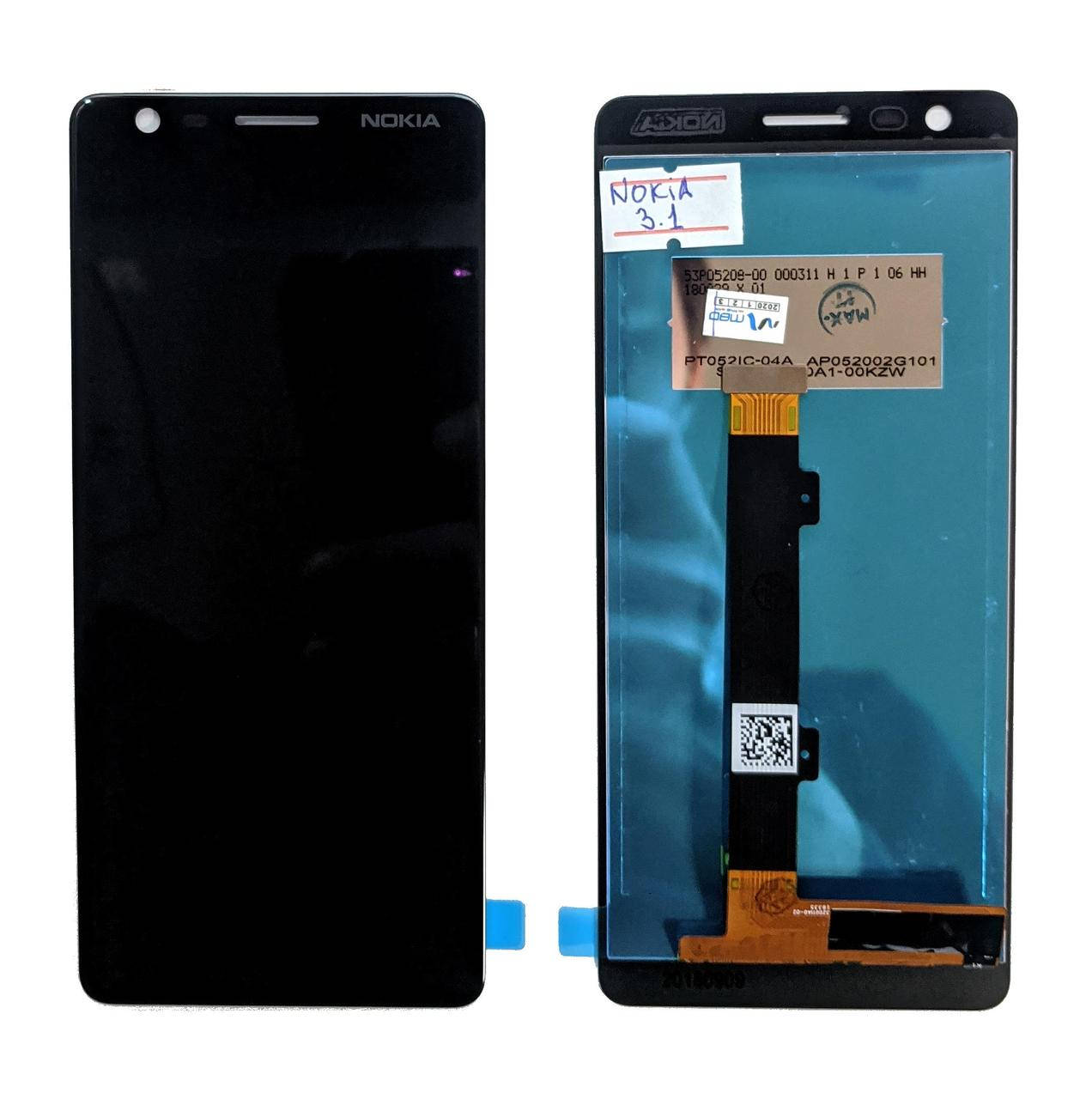 

Дисплейний Модуль Nokia 3.1 Dual Sim TA-1057/ TA-1063 (дисплей + сенсор), Черный