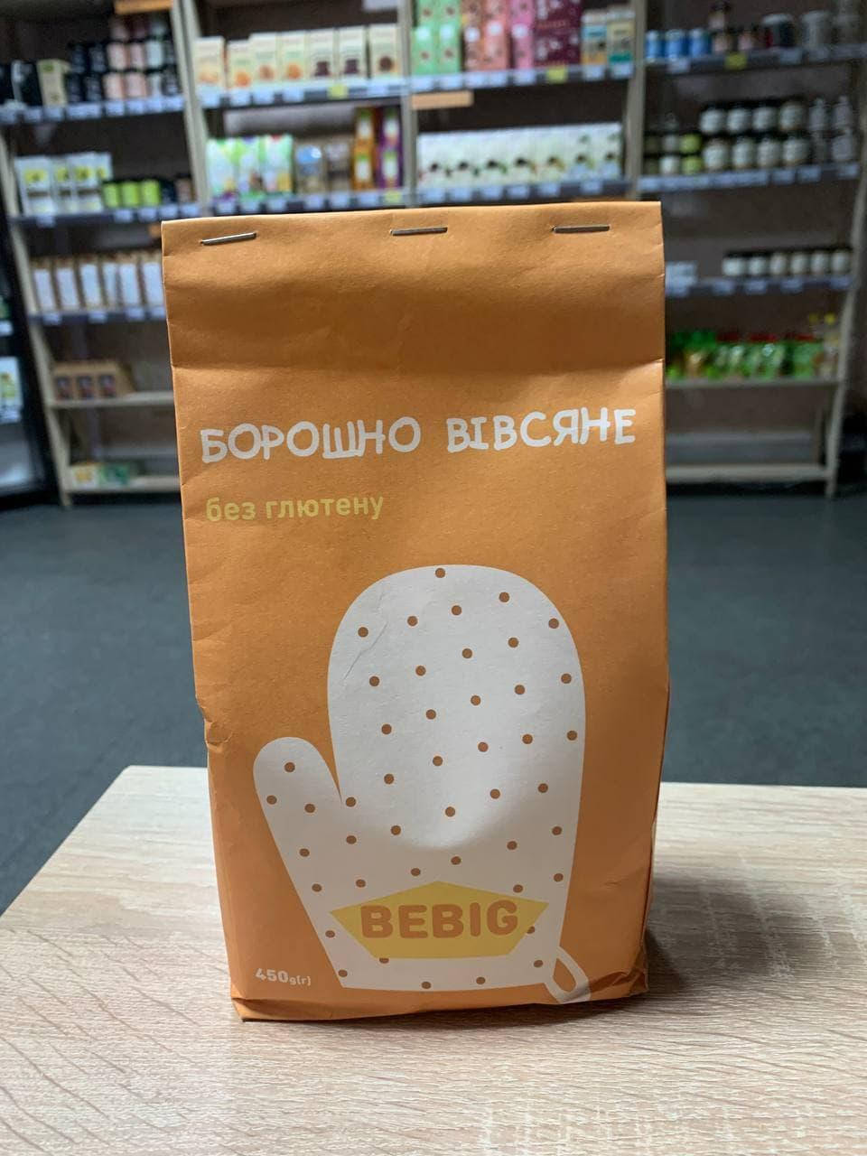 

Вівсяне борошно безглютенове, 450г Bebig